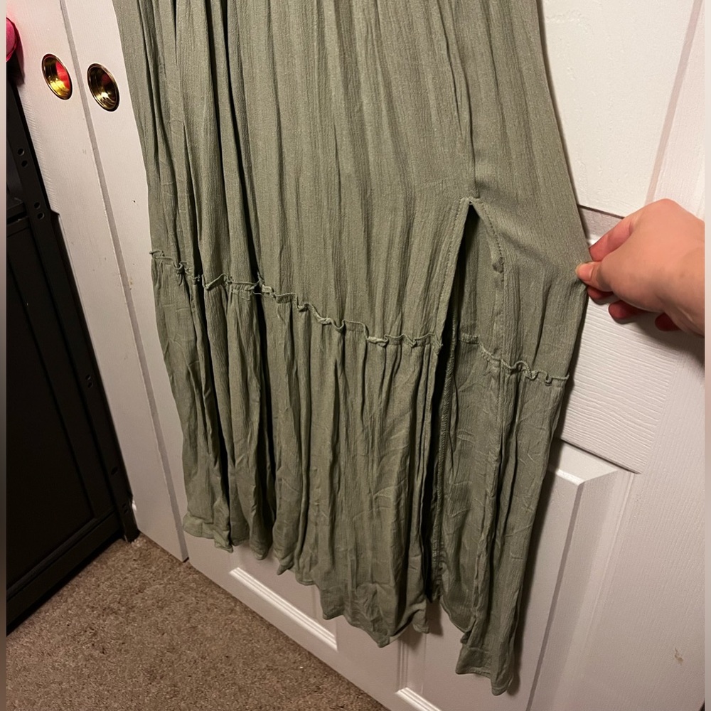 New with tags lace sun dress with leg  slit.